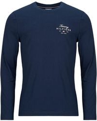 Tommy Hilfiger - Long Sleeve T-shirt Script Stack Ls Regular Tee - Lyst