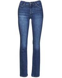 ONLY - Onlalicia Life Reg Strt Dnm Dot Flare / Wide Jeans - Lyst