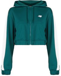 New Balance - Hoodies Interlock Full Zip - Lyst