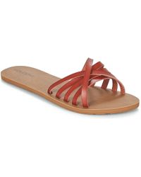 Volcom Sundaze Women's Mules / Casual Shoes In Red