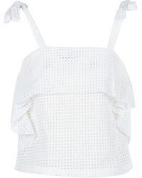 Moony Mood - Gema Women's Blouse In White - Lyst