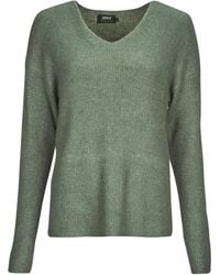 ONLY - Sweater Onlcamilla V-neck L/s Pullover Knt - Lyst