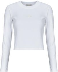 Calvin Klein - Long Sleeve T-shirt A- Ls Monogram Baby Tee - Lyst