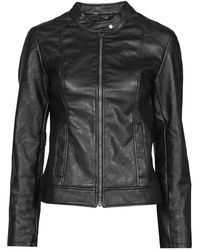 Jdy - Leather Jacket Emily - Lyst