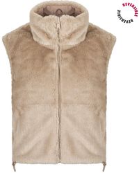 ONLY - Duffel Coats Onldana Faux Fur Rev.waistcoat - Lyst