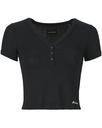 Guess - T Shirt Gj Pointelle Ss Henley - Lyst