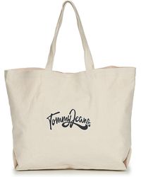 Tommy Hilfiger - Shopper Bag Tjw Canvas Tote Natural - Lyst