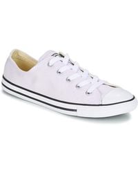 Converse - Chuck Taylor All Star Dainty Ox Canvas Color Women's Shoes (trainers) In Purple - Lyst