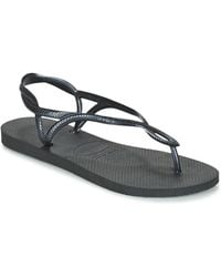 Havaianas - Luna Women's Flip Flops / Sandals (shoes) In Black - Lyst