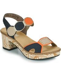 Rieker - Heeled Sandals 63876-90 - Lyst
