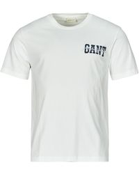 GANT - T Shirt Arch Script Ss T-shirt - Lyst