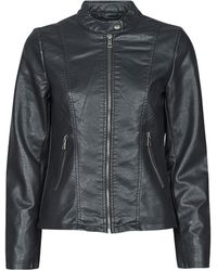 ONLY - Onlmelisa Leather Jacket - Lyst