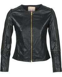 Moony Mood Lirto Women's Leather Jacket In Black