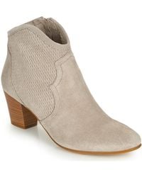 Fericelli Crosta Low Ankle Boots - Natural