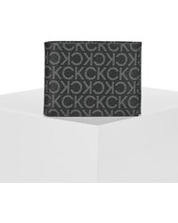 Calvin Klein - Purse Wallet Ck Must Mono Bifold5cc W/coin - Lyst