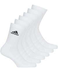 adidas Cush Crw 6pp Sports Socks - White