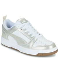PUMA - Shoes (trainers) Rebound V6 Low Metallic Whisper - Lyst