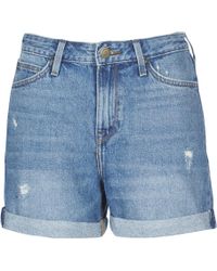 Lee Jeans Mom Short Shorts - Blue