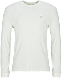 Calvin Klein - Long Sleeve T-shirt Ls Waffle Badge Crewnk Tee - Lyst