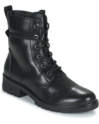 Tamaris Poreno Mid Boots in Black | Lyst UK
