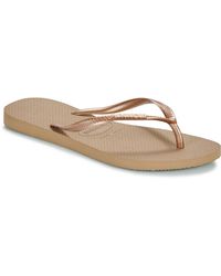 Havaianas - Flip Flops / Sandals (shoes) Slim Logo Metallic - Lyst