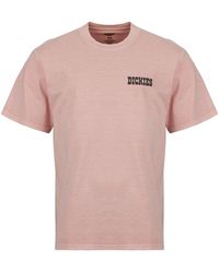 Dickies - T Shirt Buchtell Ss Tee Bridal Rose - Lyst