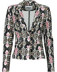 ONLY - Jacket Onlpoptrash L/s Aop Blazer - Lyst