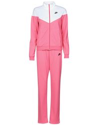 nike tracksuit women's set pink