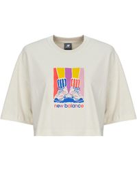 New Balance - T Shirt Athletics Gradient Shoes T-shirt - Lyst