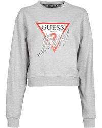 Guess - Icon Fleece Sweatshirt - Lyst