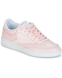 reebok classic club c decon trainers in pink