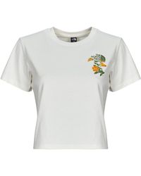 The North Face - T Shirt Flora Embro Regular Short Sleeve Tee - Lyst