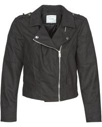 Jdy - Leather Jacket New Peach - Lyst