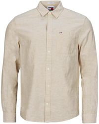 Tommy Hilfiger - Long Sleeved Shirt Tjm Reg Linen Blend Shirt - Lyst