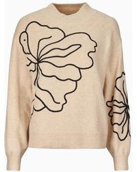 Jdy - Sweater Jella L/s Flower Pullover - Lyst