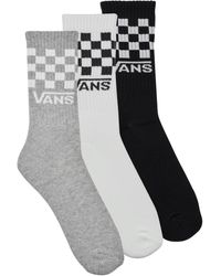 Vans - Socks M Classic Check Crew - Lyst