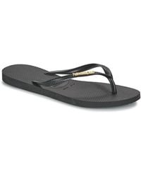 Havaianas - Flip Flops / Sandals (shoes) Slim Logo Metallic - Lyst