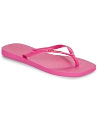 Havaianas - Flip Flops / Sandals (shoes) Slim Square Logo Pop Up - Lyst