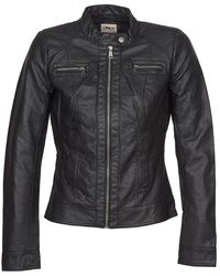 ONLY - Bandit Women's Leather Jacket In Black - Lyst