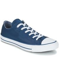 Converse - Chuck Taylor All Star Ox Women's Shoes (trainers) In Blue - Lyst