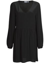 Vila - Dress Vifini L/s Short Dress - Lyst