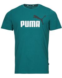 PUMA - T Shirt Ess+ 2 Col Logo Tee - Lyst