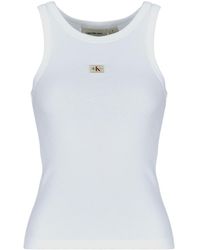 Calvin Klein - Sleeveless Tops - Lyst
