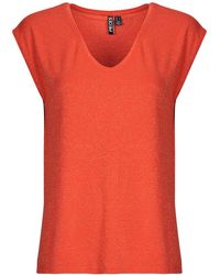 Pieces - T Shirt Pcbillo Tee Lurex Stripes - Lyst