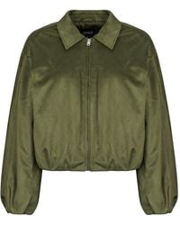ONLY - Jacket Onlfiona Faux Suede Padded Bomber - Lyst