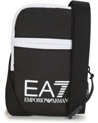 EA7 Train Mini Pouch Logo Cross Body Bag - Black
