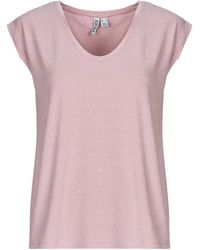 Pieces - T Shirt Pcbillo Tee Lurex Stripes - Lyst
