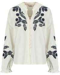 ONLY - Blouse Onlgiru L/s Embroidery - Lyst