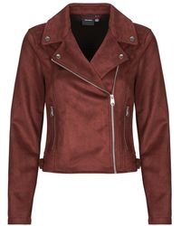Vero Moda - Leather Jacket Vmjose Short Jacket - Lyst