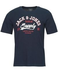 Jack & Jones - T Shirt Jjelogo Tee Ss O-neck 2 Col Ss24 Sn - Lyst